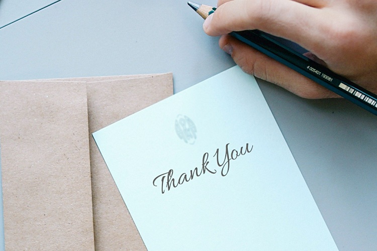 Donor Thank You Note