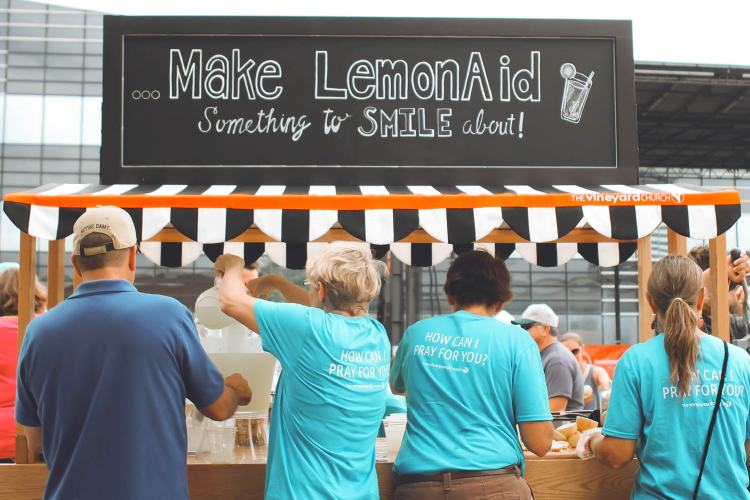 Lemonade stand for fundraising