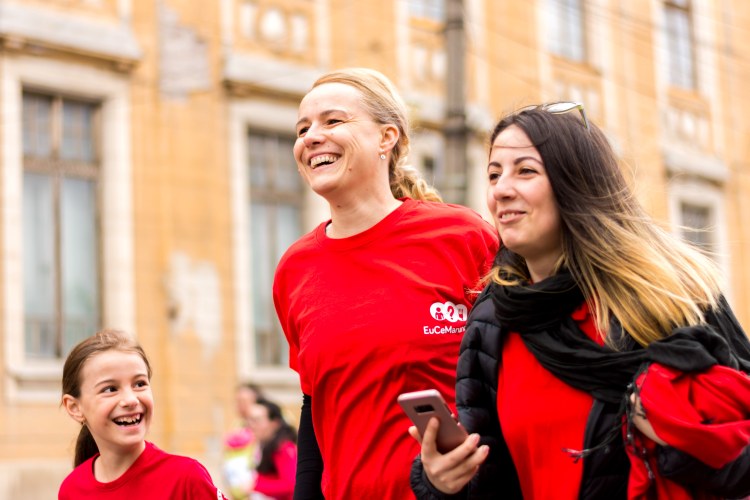 People participating in a fundraising activity